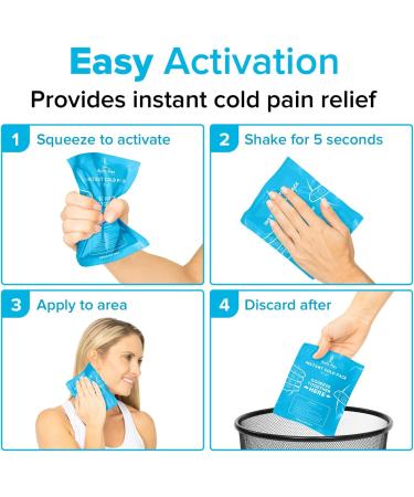 Arctic Flex Instant Cold Packs (24 Pack) for Injuries - Pain Relief & Swelling - Portable & Disposable - First Aid, Sports, Travel, Camping - 5x6 Therapy Compress - Buy Online on GoSupps.com