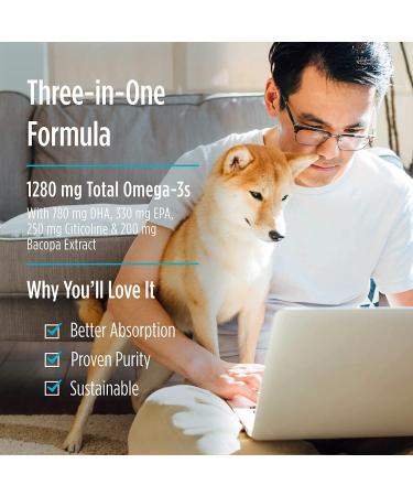 Nordic Naturals Omega Focus - 1280 mg, 60 Soft Gels - Optimal Brain Health Supplement - Buy Online on GoSupps.com