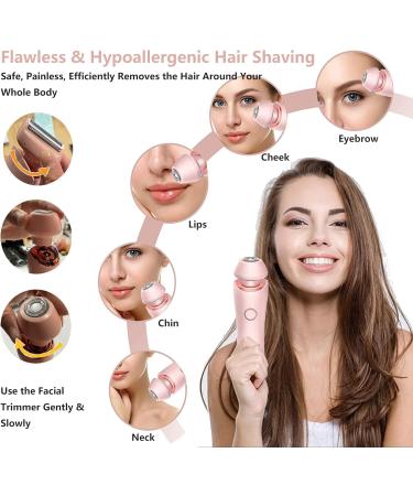 XinBarber 2-in-1 Rechargeable Lady Shaver for Women - Electric Bikini Trimmer & Cordless Wet/Dry Shaver for Arm, Leg, Face, and Pubic Area - Buy Online on GoSupps.com