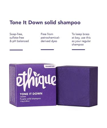 Ethique Tone It Down Gift Bundle - Purple Shampoo & Conditioner for Blonde Hair | Eco-Friendly & Sulfate Free - Buy Online on GoSupps.com