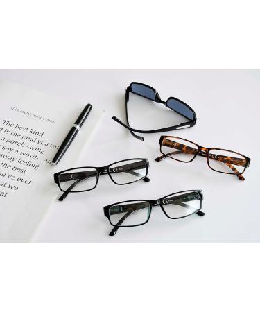 Buy Eyekepper 4 Pack Comfort Reading Glasses | Stylish Reader Sunglasses for Men +2.00 | Affordable International Shipping - Buy Online on GoSupps.com