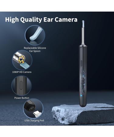 1080P HD Ear Wax Removal Kit - Ear Cleaner with Camera & Lights for iOS/Android | Complete Ear Cleaning Set with 8 Accessories - Buy Online on GoSupps.com