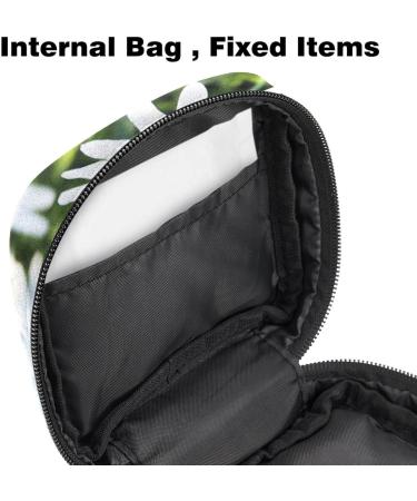 Buy Stylish Menstruation Pad Bag with Zipper | Women's Napkin & Tampon Collecting Bags - Daisy & Chamomile Design - Buy Online on GoSupps.com