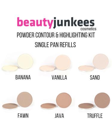 Truffle Matte Powder Contour Makeup | Professional Quality Magnetic Palette Refill | Beauty Junkees | Paraben Gluten Cruelty Free | 1 Ounce - Buy Online on GoSupps.com