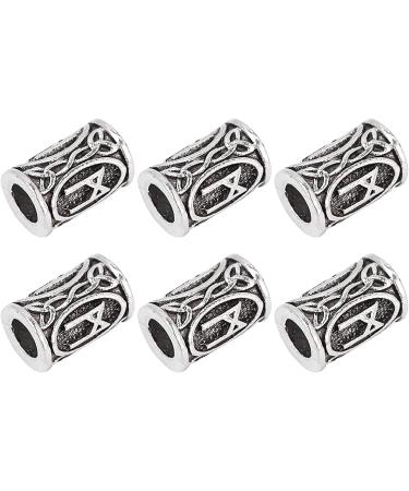 Beard Hair Beads 24Pcs Viking Hair Bead Alloy Vintage Dreadlock Beads Men Beard Tubes Hair Decoration Necklace Bracelet Jewelry DIY Braiding Jewelry Making Beads - Buy Online on GoSupps.com