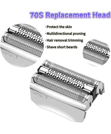 Buy Series 7 70S Replacement Head Electrorasiser Blade Compatible with Braun 720cc 730cc 735S 750cc 760cc 790cc 795cc - Fast International Shipping - Buy Online on GoSupps.com