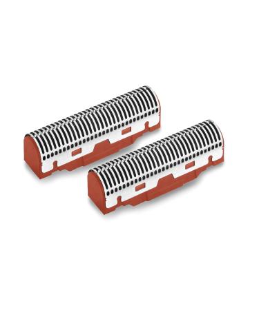 GAMMA+ Replacement Set of 2 Red Forged Cutter Blades fits Gamma+ Absolute Zero and Prodigy Foil Shavers