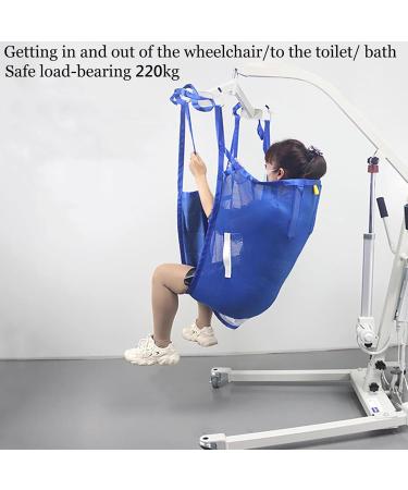 Patient Lift Toileting Sling Patient Mesh Universal Patient Full Body Lift Sling Divided Leg Shower Sling with Commode Opening Medical Transfer Belt for Elderly Disabled(Blue Small) Small Blue - Buy Online on GoSupps.com