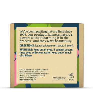 Faith In Nature Wild Rose Hand Soap Bar - Restoring Vegan & Cruelty-Free - 100g (Pack of 1) - Buy Online on GoSupps.com