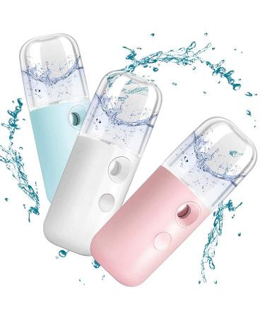 GIVERARE Nano Facial Steamer Mini Mister USB Rechargeable Sprayer - Pink | Hydrating Mist for Daily Makeup, Skin Care, and Eyelash Extensions - Buy Online on GoSupps.com