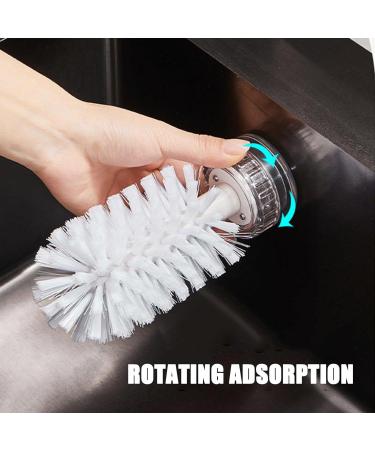 Shakven Suction Cup Brush Cleaner Glass Cup Washer | Portable Turtle Scrub Brush Glass Bottle Bristle Brush for Glassware Wine Glass Bottles - Buy Online on GoSupps.com