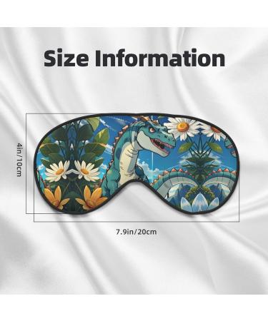 Cute Dinosaur Eye Mask | Soft Adjustable Sleeping Mask for Men & Women | Nighttime Comfort - Buy Online on GoSupps.com