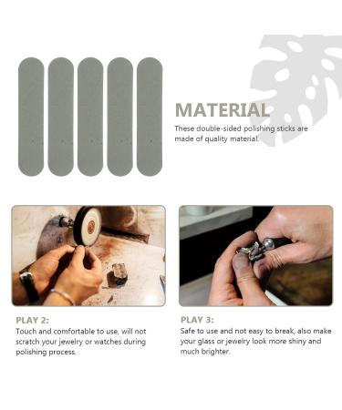 Exceart 50-Piece Silver Freight Tab Cleaner Tool Set for Jewelry Care | Polishing Sticks & Grinding Paper | Mini Accessories for Jewelry Cleaning | 12x2cm - Buy Online on GoSupps.com