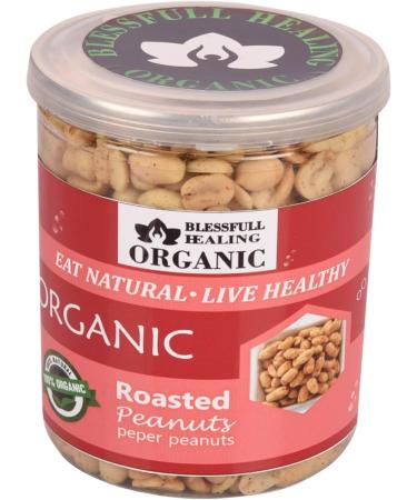 Blessfull Healing Organic Natural Vegan Pepper Roasted Peanuts Crunchy Healthy Snacks 250 Gram - Buy Online on GoSupps.com