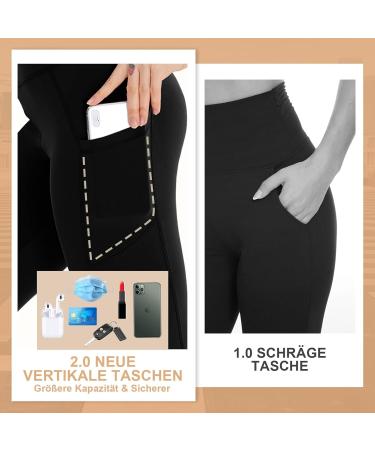 Shop Gayhay High Waist Women's Leggings - Black Sport Leggings with Pockets | Opaque Fitness & Yoga Pants for Gym & Running - Buy Online on GoSupps.com