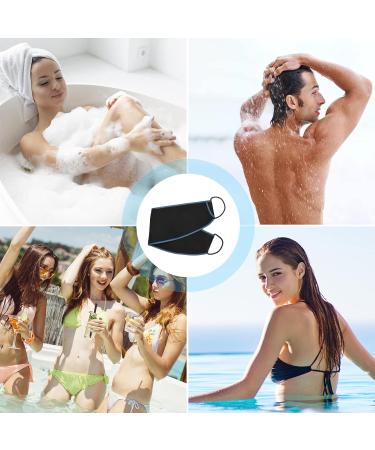 2 Pack Exfoliating Back Scrubber & Mitt Set for Shower - Deep Clean and Invigorate Skin - Extra Long Bath Back Scrub for Men and Women - 28*8 inch & 9*6 inch - Buy Online on GoSupps.com