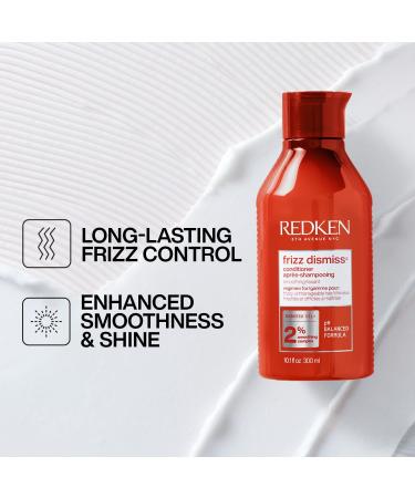 REDKEN Frizz Dismiss Shampoo & Conditioner Set for Frizzy Hair - Smooth & Manage Frizz - Sulfate Free - 10.1 Fl. Oz (Pack of 2) - Buy Online on GoSupps.com
