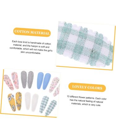 HAPINARY 10 Pairs Fabric Bang Side Clip Barrette Headdress Hair Clips for Bangs Hair Clips Hair Barrette Hair Clips Hair Clips for Hair Clips - Buy Online on GoSupps.com