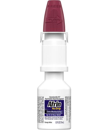 Afrin No Drip Extra Moisturizing 12 Hour Nasal Congestion Relief Pump Mist - 15 mL | Sinus Spray Decongestant - Buy Online on GoSupps.com
