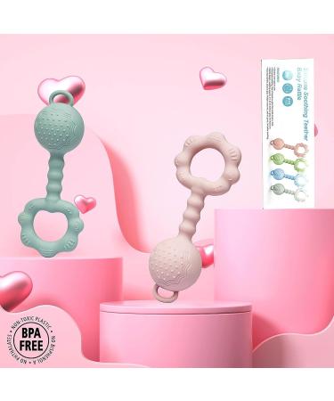 Shop Farout Montessori Baby Toys | BPA-Free Silicone Rassel & Grip Ring | 0-6 Months - Ideal Gift for Boys & Girls - Buy Online on GoSupps.com