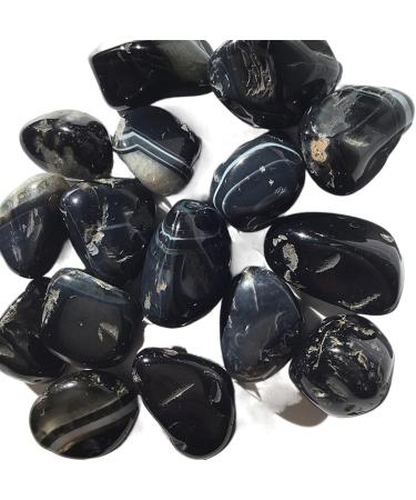 50-100g Natural Black Agate Stone Polished Gemstone Collectibles Rough Rock Specimen Stone Decoration for Fish Tank Home Goods (Color : 50g Size : 1-2cm) 1-2cm 50g - Buy Online on GoSupps.com