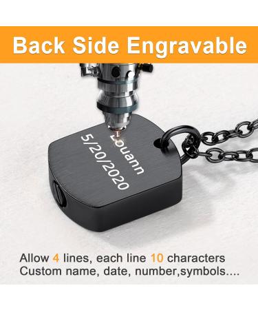 U7 Women Cremation Urn Necklace - Cycle of Life Celtic Knot Dog Feet Wings Crucifix Stainless Steel Cylinder Pendant - Men's Fire Burial Jewelry - Buy Online on GoSupps.com