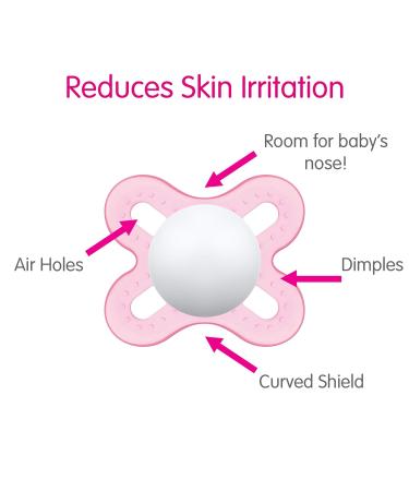 MAM Start Newborn Schnuller - Best Pacifier for Breastfed Babies | 3-Pack for Baby Girls - Buy Online on GoSupps.com