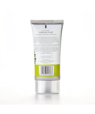 Wild Ferns Rotorua Mud Facial Wash Cr me with Lime Blossom - 130ml | Refreshing Cleanser for Glowing Skin | International Shipping Available - Buy Online on GoSupps.com