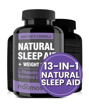 NooMost Natural Sleep Aid Supplements with Magnesium L theanine & Garcinia | Sleep Pills for deep & Restful Sleep for Adults | Non-Habit-Forming | Helps Fall Asleep Fast Stay Asleep Longer | 60 Tabs