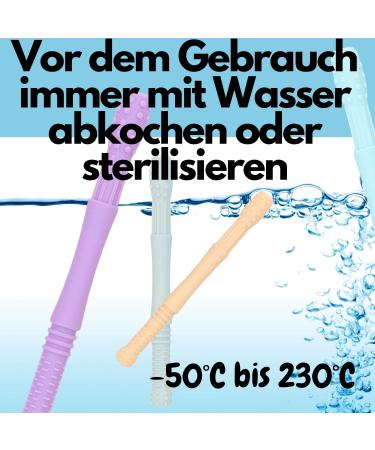 Nopperz Toothing Aid - BPA-Free Silicone Bite Ring & Tube Baby 5-Pack | Safe Relief for Teething Infants - Buy Online on GoSupps.com