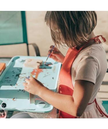 Large Premium Silicone Kids Suctioned Placemat - Sensory Montessori Inspired for Food, Snacks, Travel & Arts - Super Cyan - Buy Online on GoSupps.com