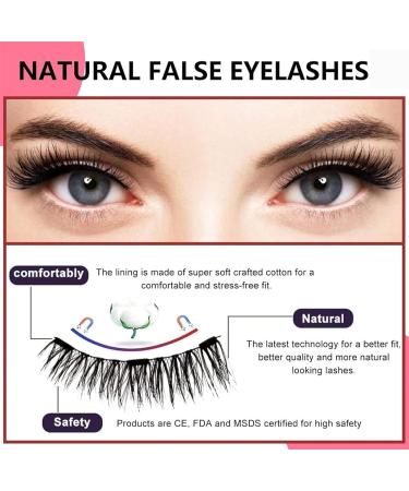 Magnetic Lashes Magnetic Eyelashes Dual Magnetic Lashes Eyelashes Beauty Magnetic Lashes Natural Look with Applicator Tweezers Reusable No Glue or Liner Needed Easy to Wear #5-diamond - Buy Online on GoSupps.com