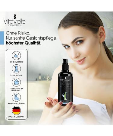 yaluron Serum hochdosiert - Aloe Vera Serum f r Gesicht - Anti Aging Feuchtigkeitsserum f r glatte weiche ebenm ßige - Buy Online on GoSupps.com