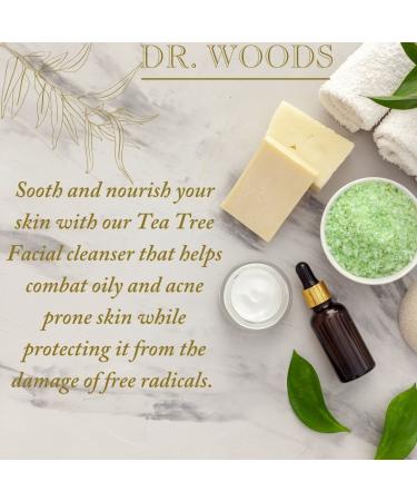 Dr. Woods Shea Vision Tea Tree Facial Cleanser with Organic Shea Butter 8oz - Pack of 2 - Buy Online on GoSupps.com