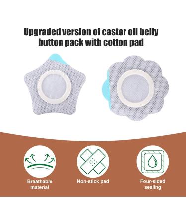 60pcs Castor Oil Belly Button Patch Self-Adhesive Belly Button Cover Navel Patches Sticker Highly Absorbent Disposable Bandage Tape Leak-Proof Castor Oil Pack Wrap Pads (Star+Flower) - Buy Online on GoSupps.com