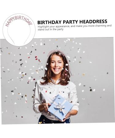 DOITOOL Birthday Party Headband Princess Crowns Crown Princess Party Favors Hair Headpiece for Birthday Party Birthday Tiara Queen Tiara Pink Diamond Alloy Women's Rhinestones 16.5x16cm Pink - Buy Online on GoSupps.com