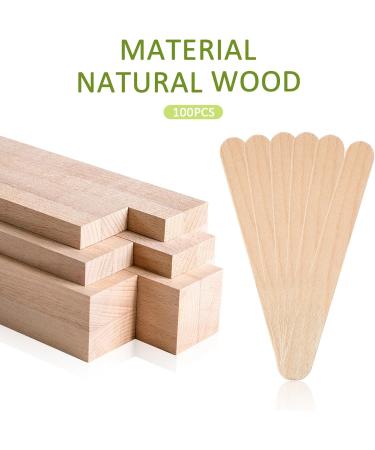 Bandes de Cire Non Tiss es Souples 100 Pcs B tonnets Applicateurs en Bois Lisses 100 Pcs pour pilation Corps Visage Kit Cire pilatoire et Usage Domestique - Buy Online on GoSupps.com
