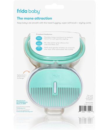 Frida Baby Head-Hugging Hairbrush + Styling Comb Set for Babies - Gentle and Effective - Buy Online on GoSupps.com
