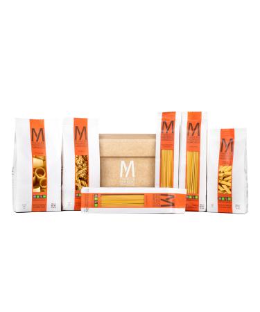Mancini Pastificio Agricolo Pasta Mancini - Gift Box - 2.5kg Pack of Classic Line Pasta in 500g Paper Bag
