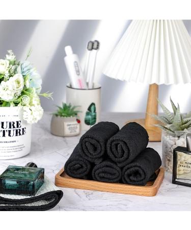 Tudomro Double Sided Exfoliating Wash Cloths - 10 Pack, 10x10 Inch, for Body Shower - Men and Women - Black - Buy Online on GoSupps.com