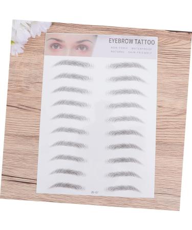 Housoutil 2pcs 3d Eyebrow Stickers Realistic Eyebrow -like Imitation Eyebrow Template 6d Eyebrow Trimming - Buy Online on GoSupps.com
