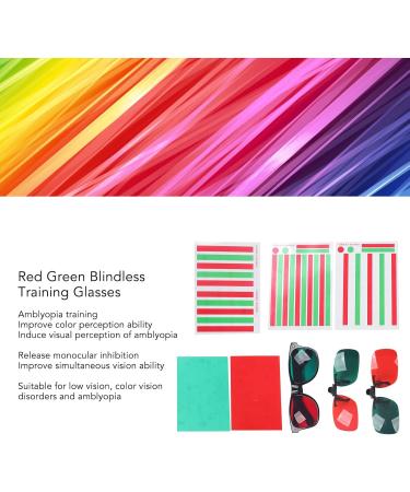 Red Green Glasses for Color Blindness | Protanopia & Amblyopia Reading Aid | Monocular Training Device - Buy Online on GoSupps.com
