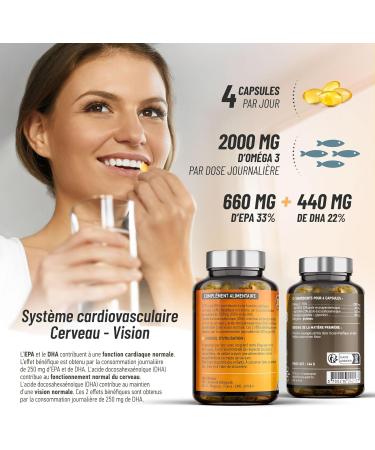 Omega 3 Wild Fish Oil - 33% EPA / 22% DHA - 100 Capsules - GPH Diffusion - Buy Online on GoSupps.com