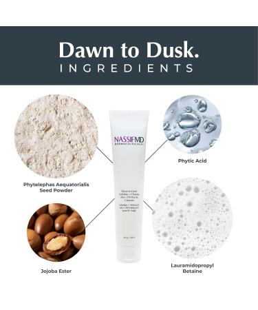 NassifMD Dawn to Dusk Foaming Facial Cleanser Vegan Cleanser Face Wash for Women Gentle and Hydrating Cream Wash for Dry or Oily Skin Hydrating - Buy Online on GoSupps.com