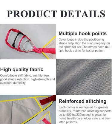 Divided Leg Sling Patient Lift Sling with Commode Opening Transfer Sling Shower Sling Toilet Sling for Medical Disabled Full Body Sling load-230kg/507 Lbs L - Buy Online on GoSupps.com