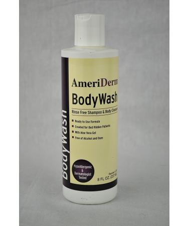 BodyWash Rinse-Free Shampoo and Body Cleanser 8 oz.