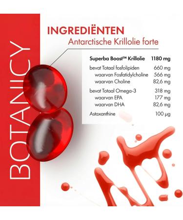 Feelgood Shop BV ANTARKTIS KRILL OIL FORTE OMEGA 3 with SuperbaBoost highdose omega3 fatty acids DHA & EPA with astaxanthin and choline very good bioavailability 60 capsules - Buy Online on GoSupps.com