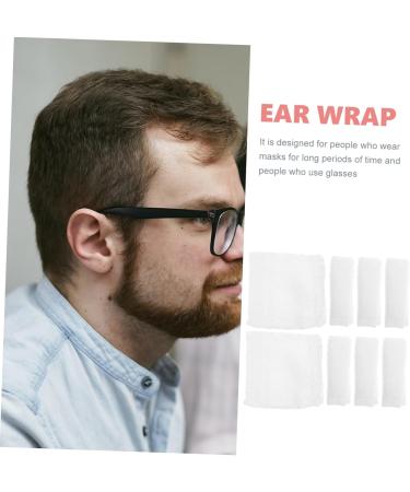 Buy Lurrose 32-Piece Cotton Mask Glasses Ear Pads - Comfortable Hearing Protection for Adults - White Large Pack - Buy Online on GoSupps.com