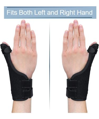 ZOUYUE Adjustable Thumb Wrist Support Brace for Arthritis & Carpal Tunnel Pain Relief - Black Single - Buy Online on GoSupps.com
