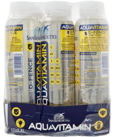 San Benedetto Aquavitamine D-Fence Water Bottles with PET Bottle Lemon 40 cl (Pack of 24) - Buy Online on GoSupps.com